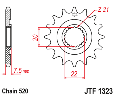 Zębatka przednia JT Sprockets