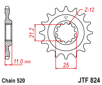 Zębatka przód JT Sprockets