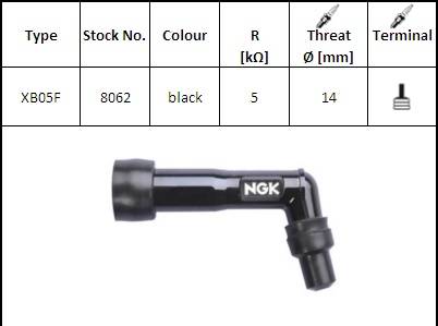 Fajka świecy NGK XB05F / 8062