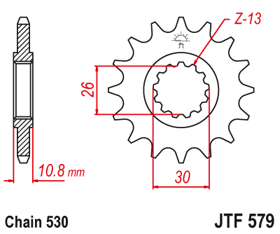 Zębatka przód JT Sprockets