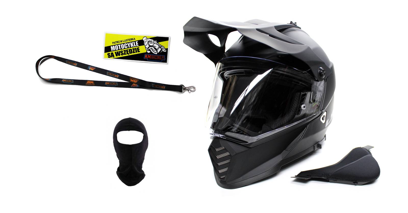 Kask enduro LS2 MX436 Pioneer Evo Matt Black