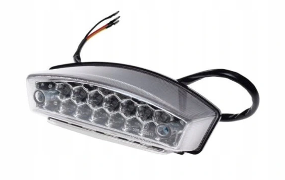 Lampa tył Led, Hom E24, 3w1, klosz clear