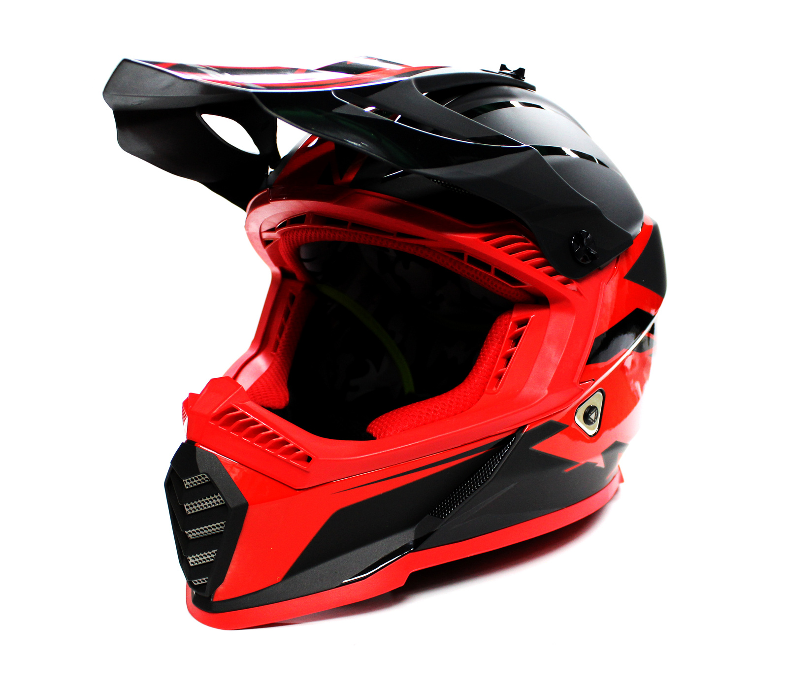 Kask LS2 MX437 Fast Evo Roar Black Red