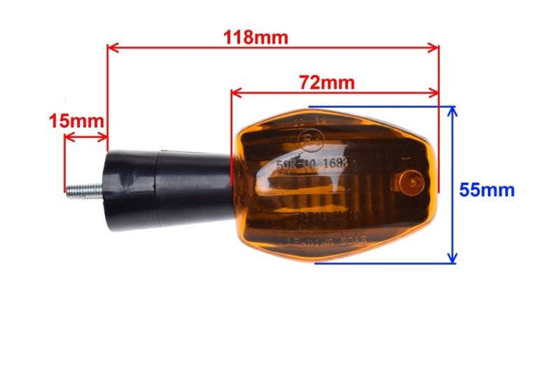 Kierunkowskazy BA15S 12V 10W z homologacją E4