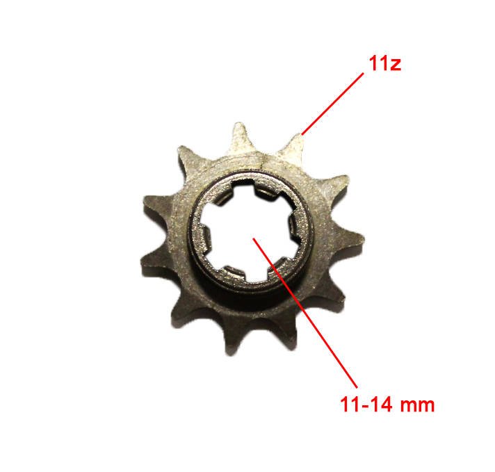 Zębatka przód 11 (T8F) do mini bike, cross, quad