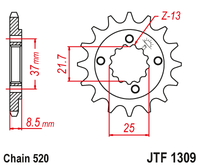 Zębatka przednia JT Sprockets