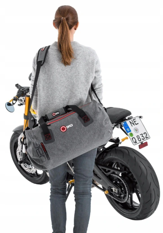 Torba motocyklowa Qbag szara 35L