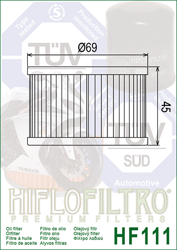 Filtr oleju HIFLOFILTRO HF111