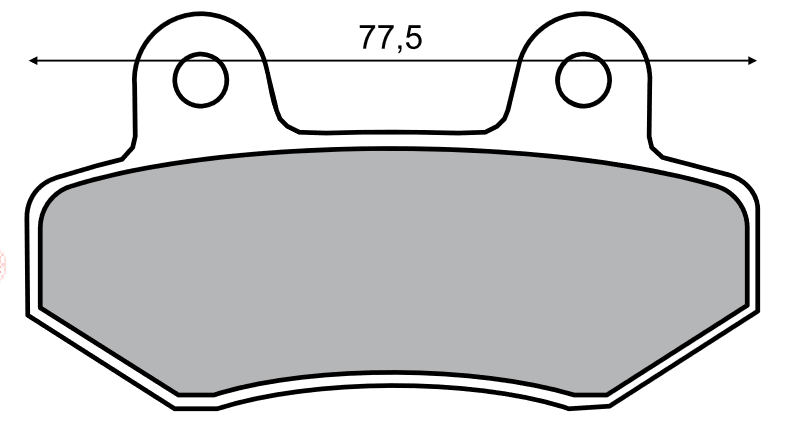 Klocki hamulcowe RMS - 225100580 / DB2200RMS