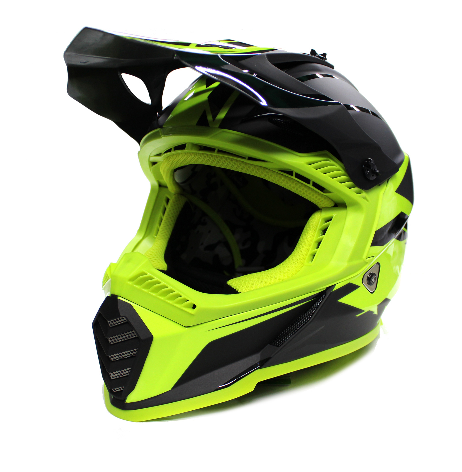 Kask LS2 MX437 Fast Evo Roar Black HV Yellow