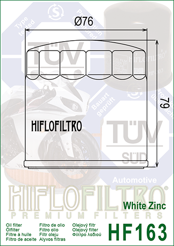 Filtr oleju HIFLOFILTRO HF163