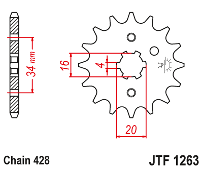 Zębatka JT 428