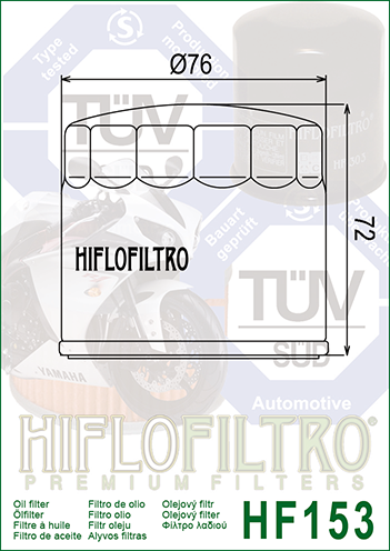 Filtr oleju HIFLOFILTRO HF153