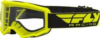 Gogle Fly racing Focus fluo yellow / clear szybka, motocross / quad