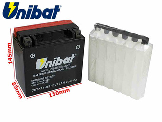 AKUMULATOR UNIBAT CBTX14-BS L+ 12Ah YTX14-BS