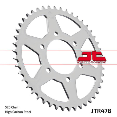 Zębatka tył JT 43 (520) zx 6r, z ,en, er - JTR478-43