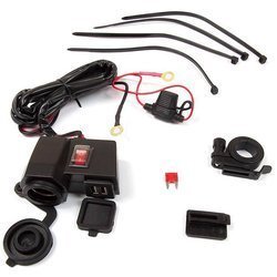 Adapter / gniazdo USB x2 + zapalniczki + kable + uchwyt + bezpiecznik - MUS04