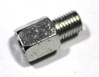 Adapter śruba  gwintu  lusterka chrom - m10 prawy gwint (wew), m10 prawy gwint (zew) srebny- BX19020014-5CH
