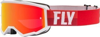 Gogle Fly racing Zone białe / lustro szybka, motocross / quad
