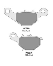 Klocki hamulcowe przód DELTA - kmx / klx 125, rm 80 / 85 / 125 - DB2250MX-D