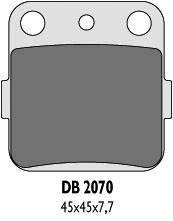 Klocki hamulcowe przód / tył DELTA DB2070OR-D