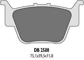 Klocki hamulcowe tył DELTA Honda trx 680 rincon (03-17) - DB2580OR-D