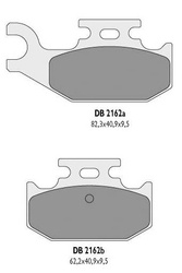 Klocki hamulcowe tył DELTA - Yamaha yfm / raptor 700 (06-16) - DB2162OR-D