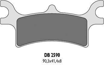 Klocki hamulcowe tył DELTA - sportsman / magnum / scrambler - DB2590QD-N