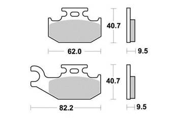 Klocki hamulcowe tył KYOTO - renegade / outlander 800 / 650 / 500 / 400 - DB2380K / S1979