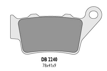 Klocki hamulcowe tył NHC 78,1x41,3x9 mm - DB2240NHC / 225101331