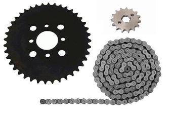 Kompletny napęd (zębatki + łańcuch) 14/40 quad bashan, loncin 200/250