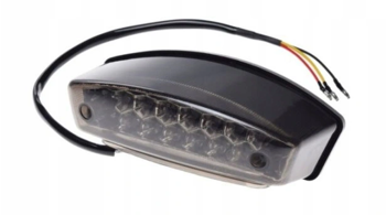 Lampa tył Led, Hom E24, 3w1, klosz przydymiony, moto, quad - AM9936