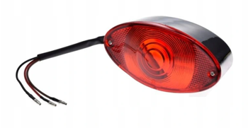 Lampa tył chrom, Hom E8, 3w1, quad, chopper - AM9933