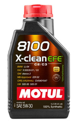 MOTUL OLEJ MOTUL 5W30 1L X-CLEAN 8100 EFE C2/C3 / DPF / SN / 505.00 505.01