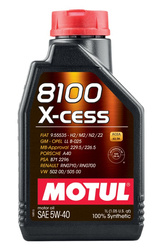 MOTUL OLEJ MOTUL 5W40 1L 8100 X-CESS / A3/B4 / 502.00 505.00 / 229.5 226.5