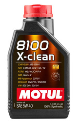 MOTUL OLEJ MOTUL 5W40 1L 8100 X-CLEAN C3 / SN / LL04 / RN0710 / 505.00 505.