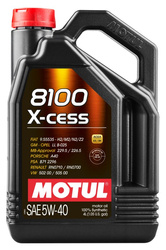 MOTUL OLEJ MOTUL 5W40 4L 8100 X-CESS / A3/B4 / 502.00 505.00 / 229.5 226.5