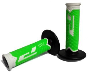 Manetki rączki PROGRIP 788 cross / enduro (trójskładnikowe) dl 115 mm zielony fluo/biały - PG788GFW motor motocykl motocyklowe