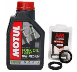 Motul Fork Oil Olej 10W lag + uszczelniacze ARI 023 teleskopów laga