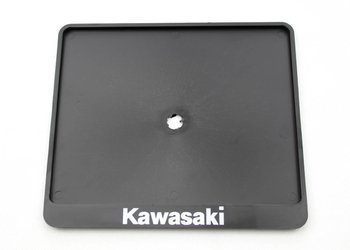 Ramka na tablice rejestracyjną, czarna, z logo kawasaki - TABLICAK