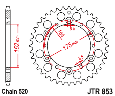 Zęb.tył.JT . JTR853-48