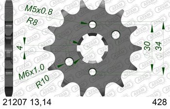 Zębatka przód 428 AFAM 14 ybr , xt x / r, tzr 125 - 21207-14 / JTF548-14