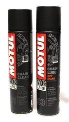 Zestaw smarów Motul clean chain + off road chain C1 i C3