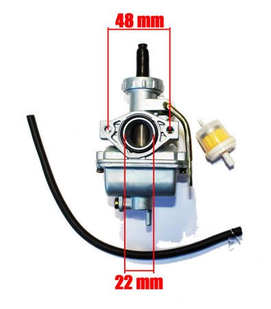 Gaźnik + filtr pz22 4t quad, chopper, cross, motor 50 / 70 / 110 / 125, ssanie ręczne - BX14100185
