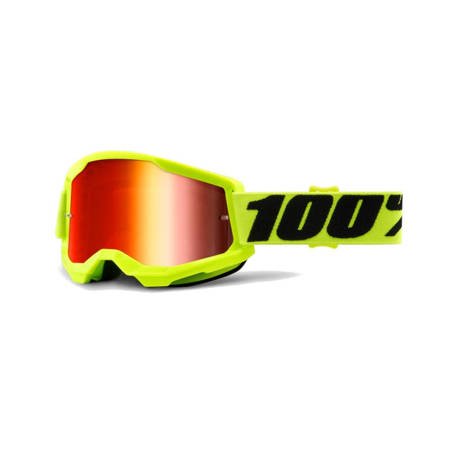 Gogle 100% / 100 procent STRATA 2 2021 yellow fluo / szybka lustro