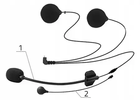 Interkom motocyklowy Freedconn KY-PRO czarny, 1 km, 6os, FM, BT - 5903815492358