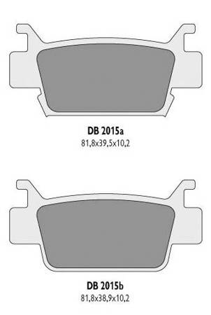 Klocki hamulcowe przód DELTA - rincon 650 / 680, trx 500 / 700 - DB2015OR-D