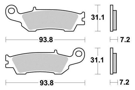 Klocki hamulcowe przód KYOTO - yz / yzf / wrf 125 / 250 / 450 - DB2850K / S1290