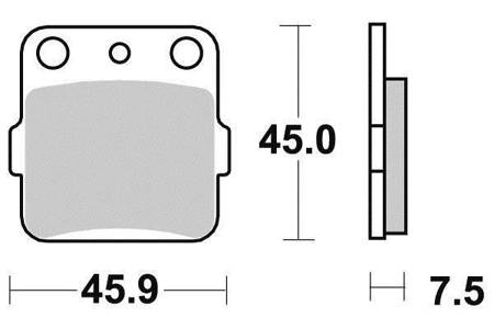 Klocki hamulcowe przód / tył KYOTO raptor 660/ 350/ warrior / grizzly / ltz / kfx - DB2070K / S1059A