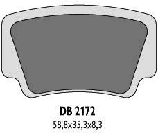 Klocki hamulcowe tył DELTA - ktm sx / xc 450 / 505 / 525 - DB2172OR-D